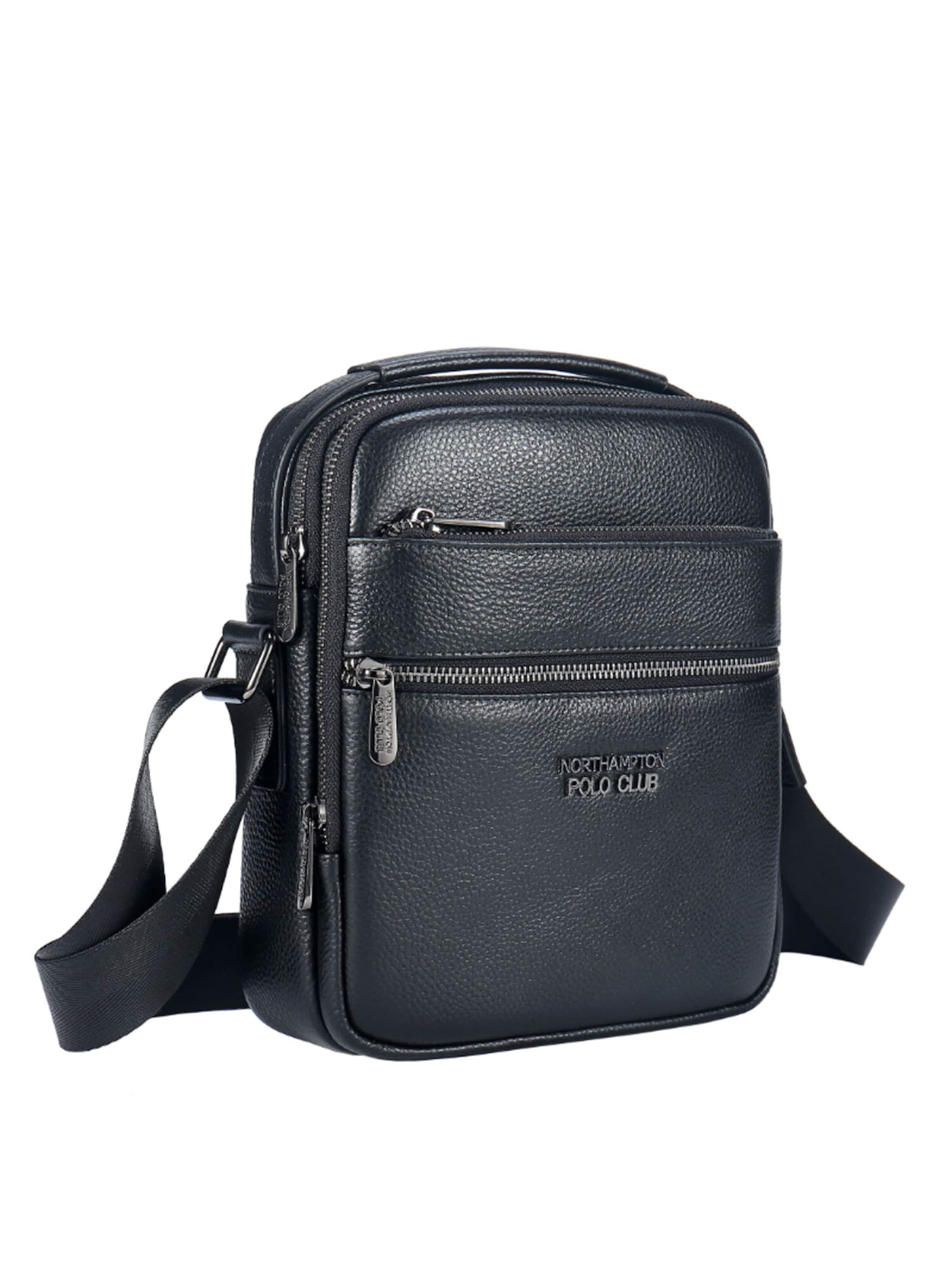 Northampton Polo Club Schoudertas in Zwart: voorkant