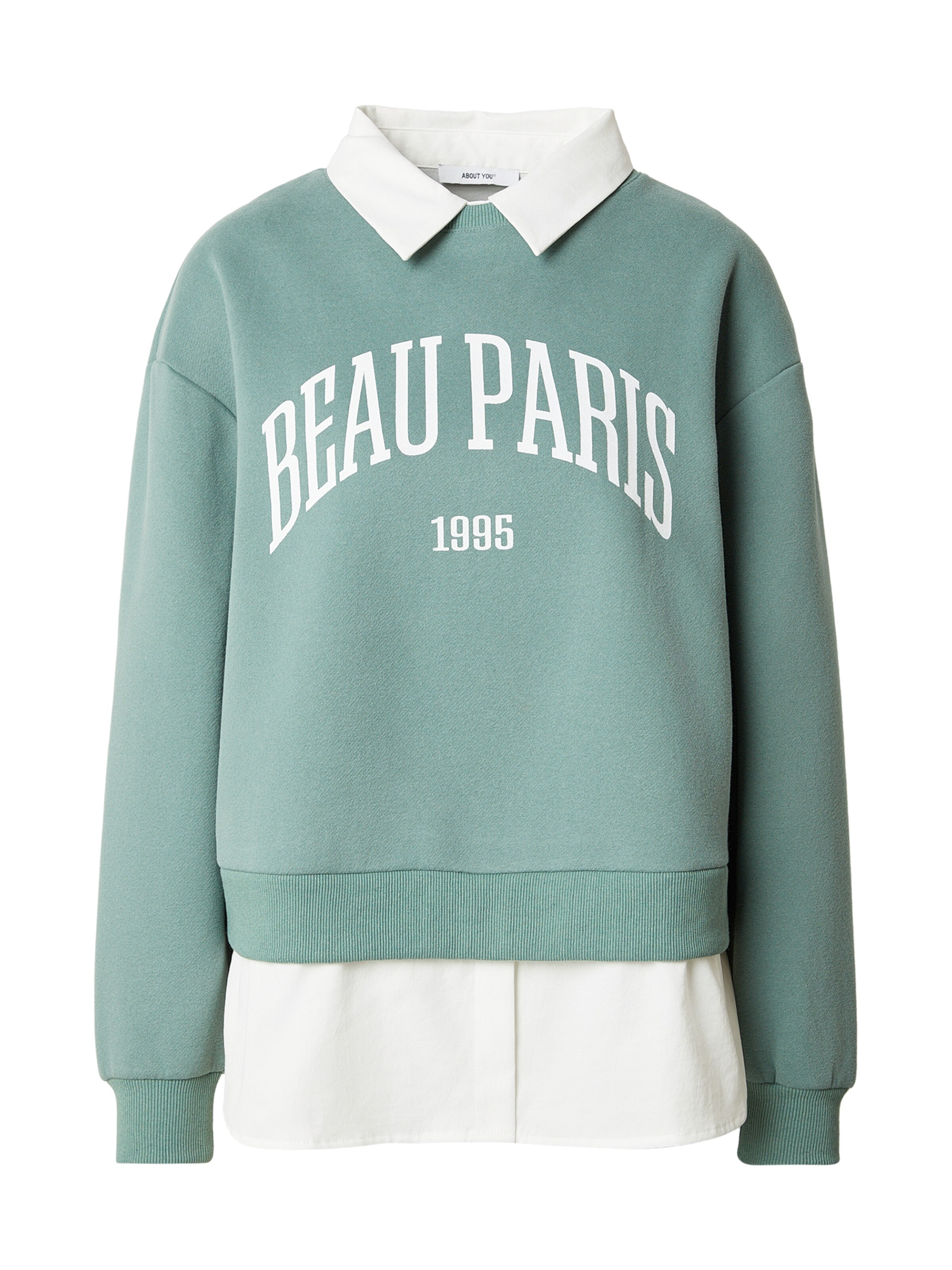 Sweat-shirt 'Tabitha' ABOUT YOU en vert : devant