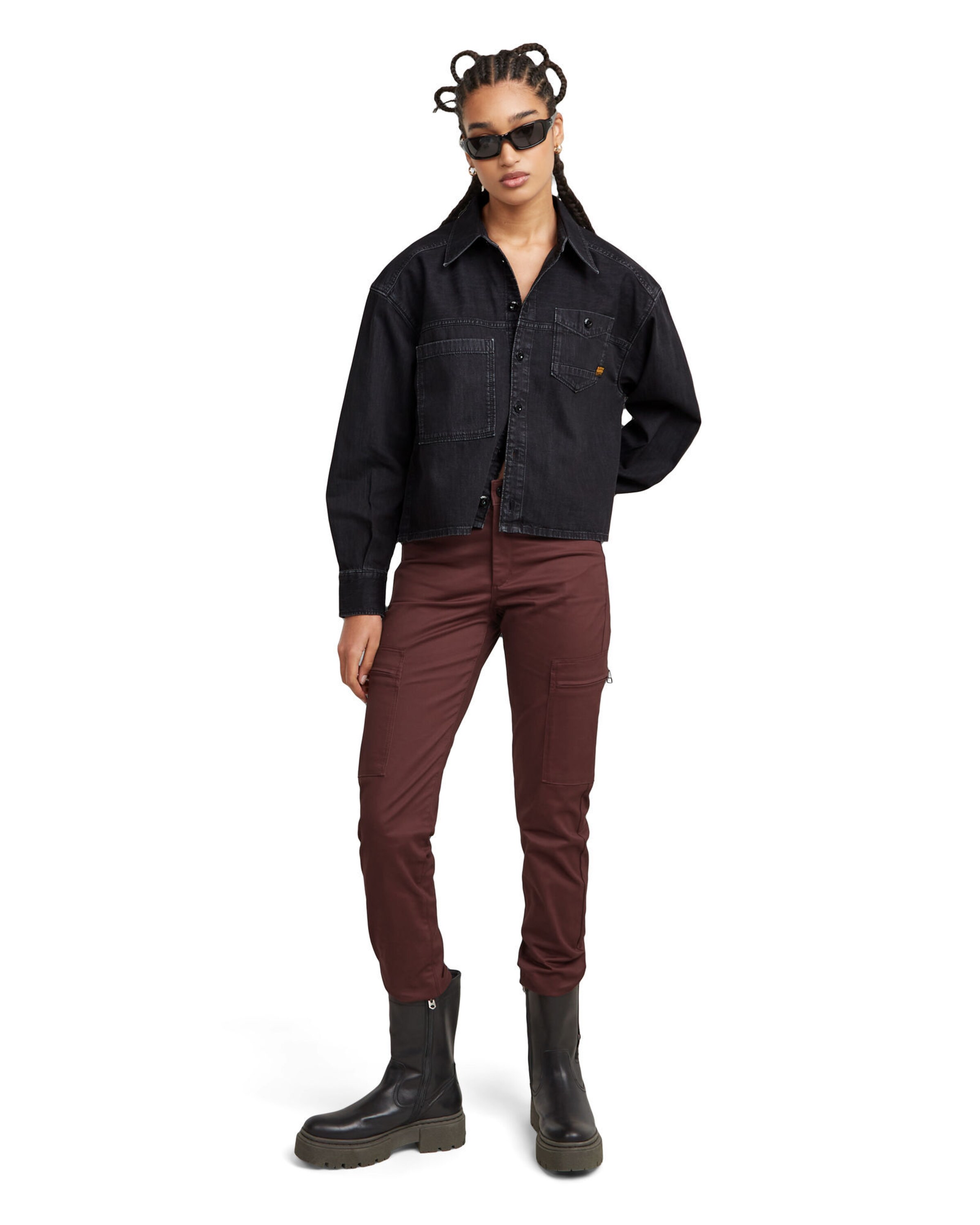 G-STAR Skinny Cargo trousers in Red