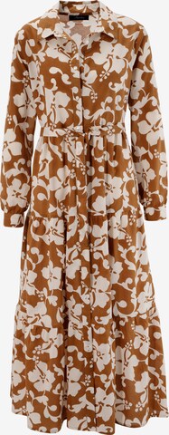 Aniston CASUAL Shirt Dress in Brown: front