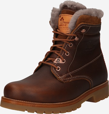 PANAMA JACK Lace-Up Boots in Brown: front