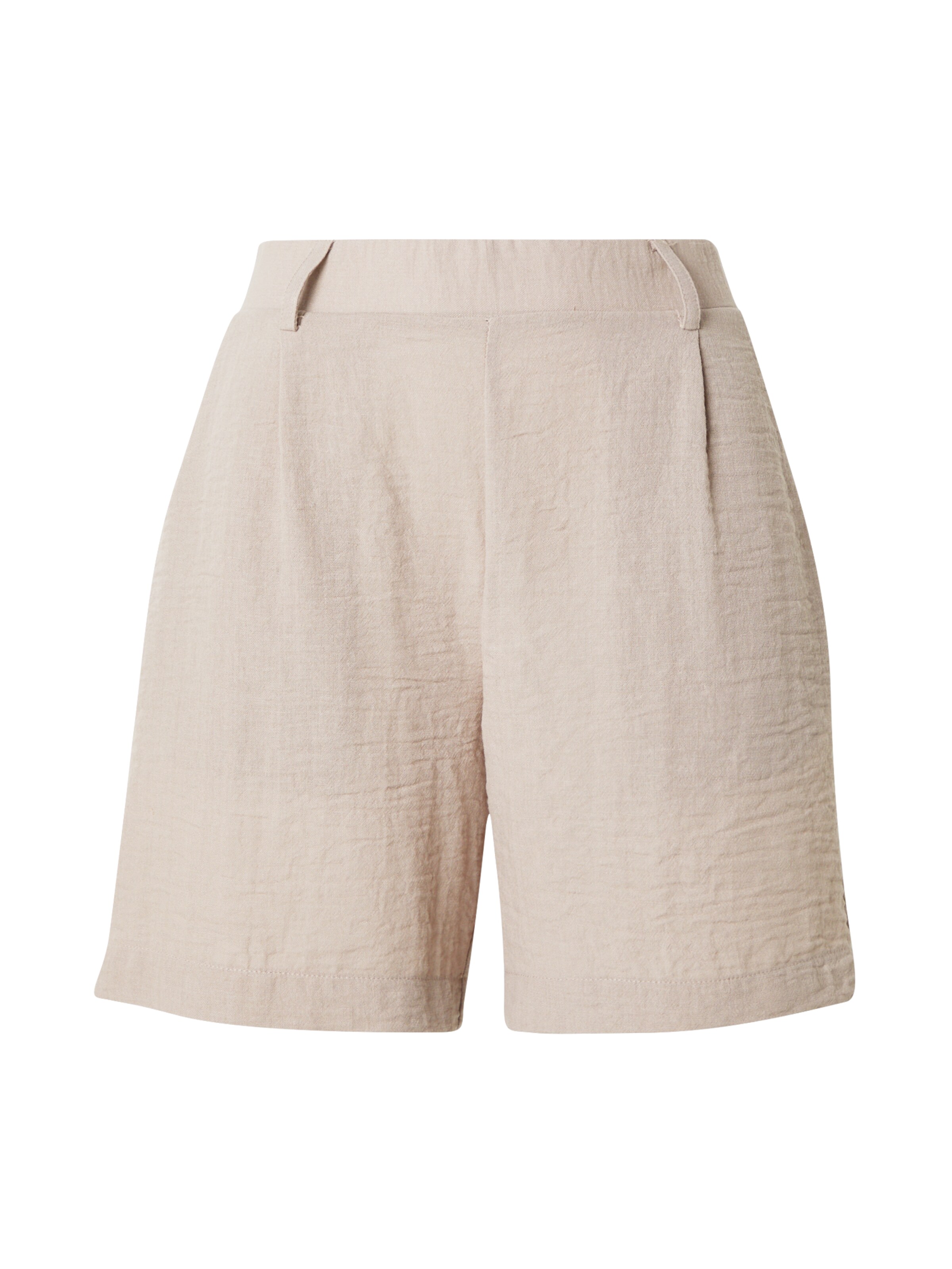 PIECES Normální Kalhoty se sklady v pase 'PCMADDIE' – béžová: přední strana