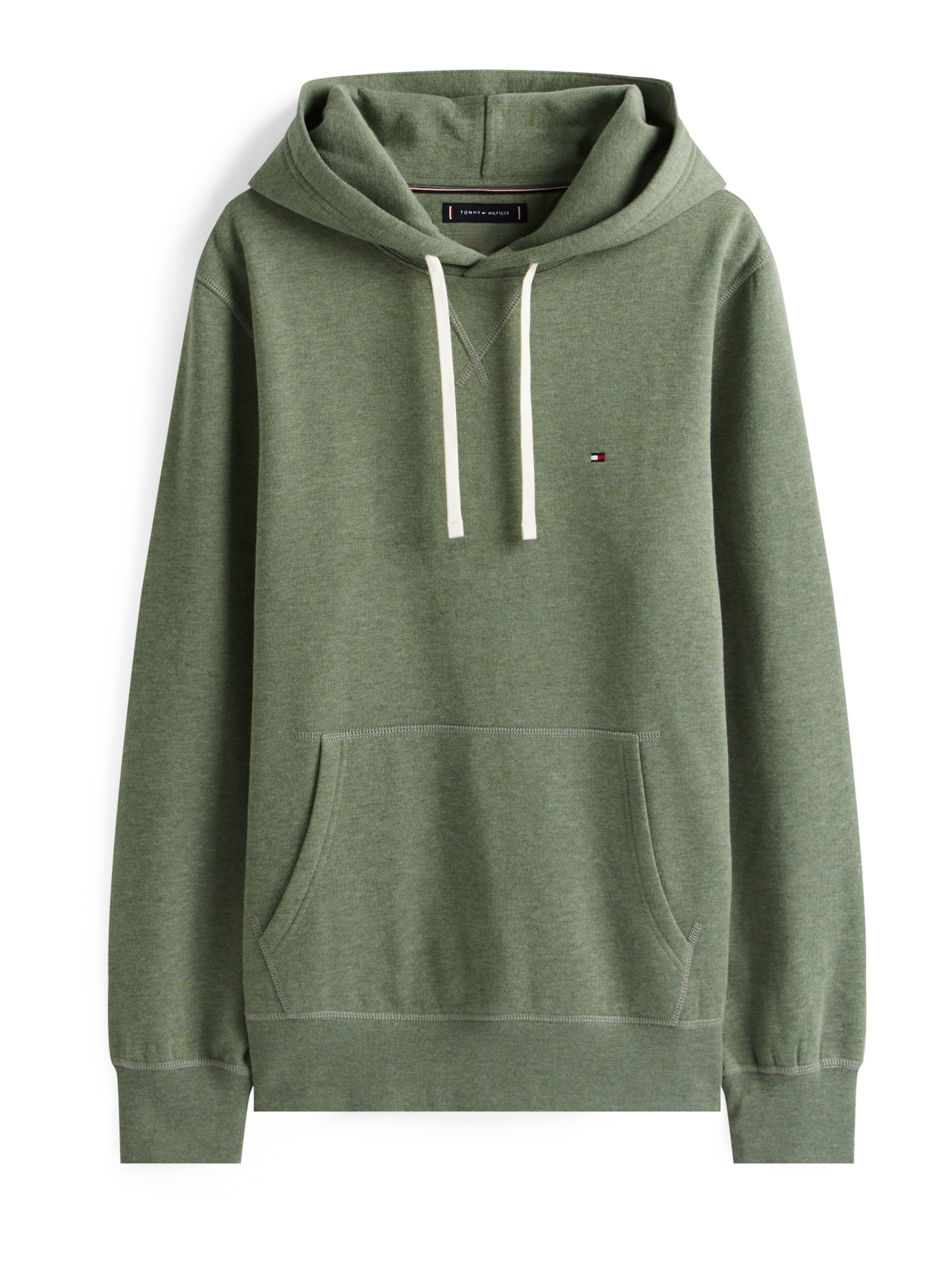 TOMMY HILFIGER Свитшот 'ESS SEASONAL' в Зеленый: спереди