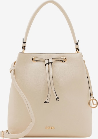 L.CREDI Сумка-мешок 'Ebony' в Бежевый: спереди