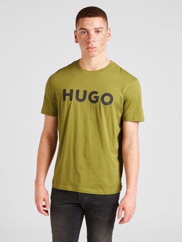 HUGO Shirt 'Dulivio' in Groen: voorkant