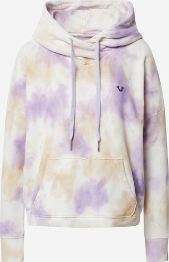 True Religion Sweatshirt in beige / lila / weiß, Produktansicht