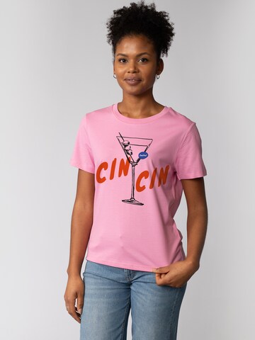Watapparel T-Shirt 'Cin Cin' in Pink: Vorderseite