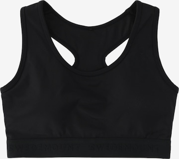 SWEDEMOUNT - Sujetador deportivo 'Move' en negro: frente