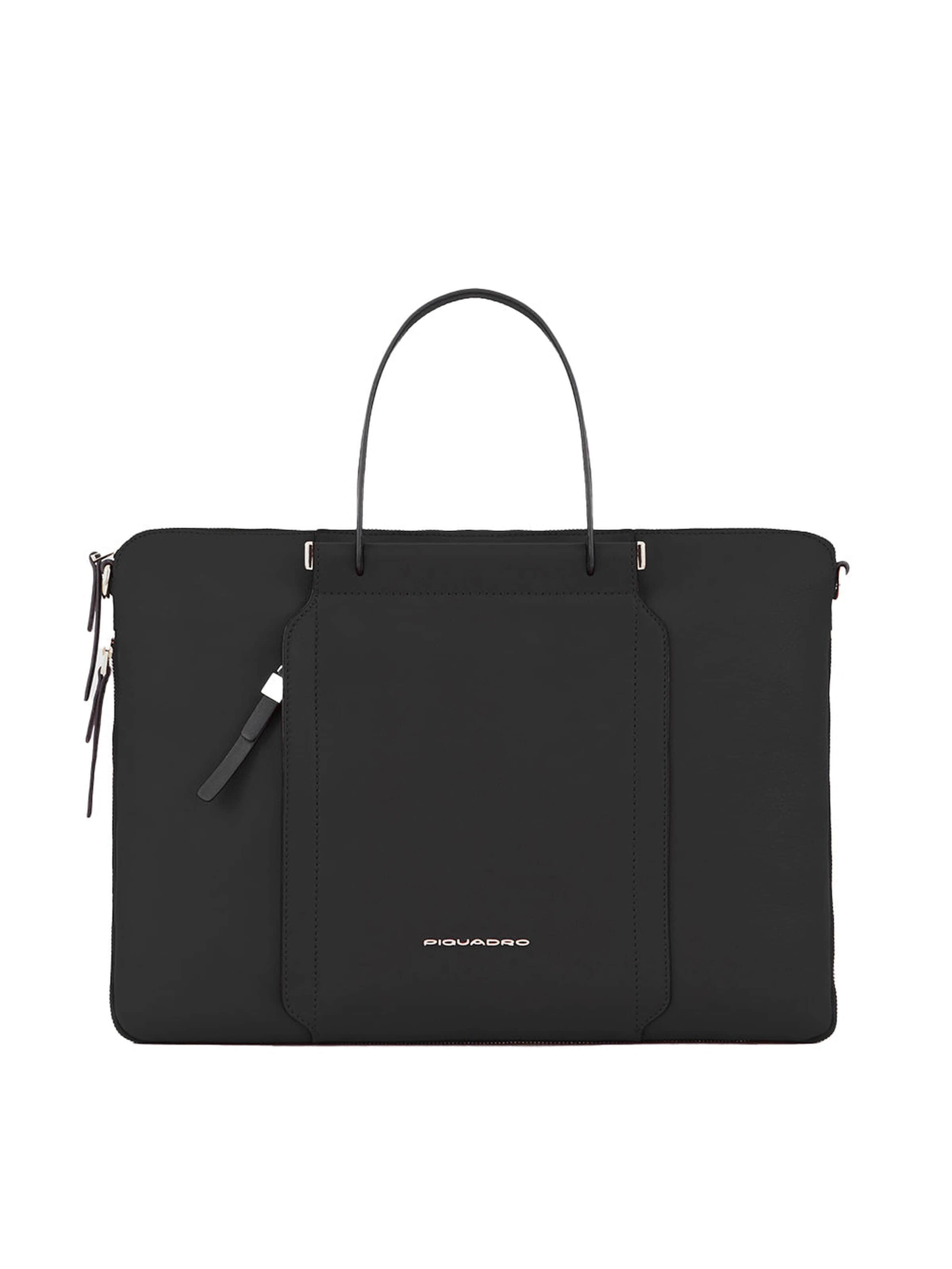 Piquadro Laptoptaske i sort: forside