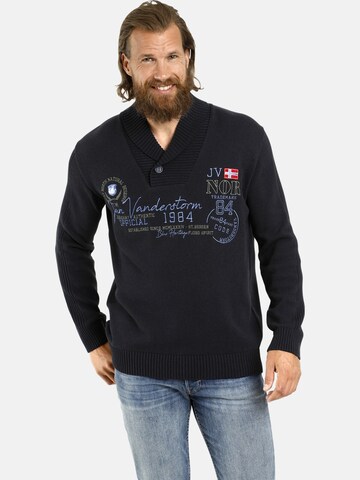 Jan Vanderstorm Pullover 'Hamar ' in Blau: Vorderseite