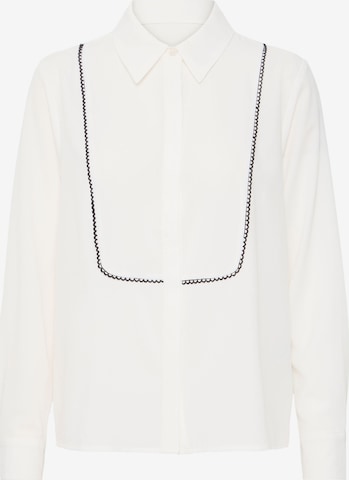 Chemisier 'Idaline' b.young en blanc : devant