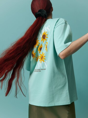 T-Shirt 'Towards The Sun' DillySocks en vert