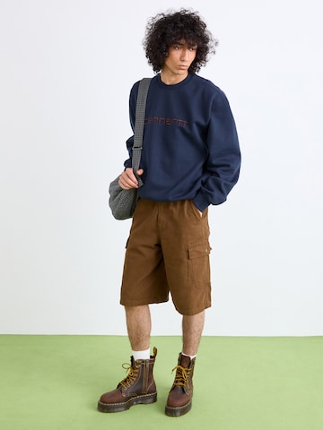 Bluză de molton de la Carhartt WIP pe albastru