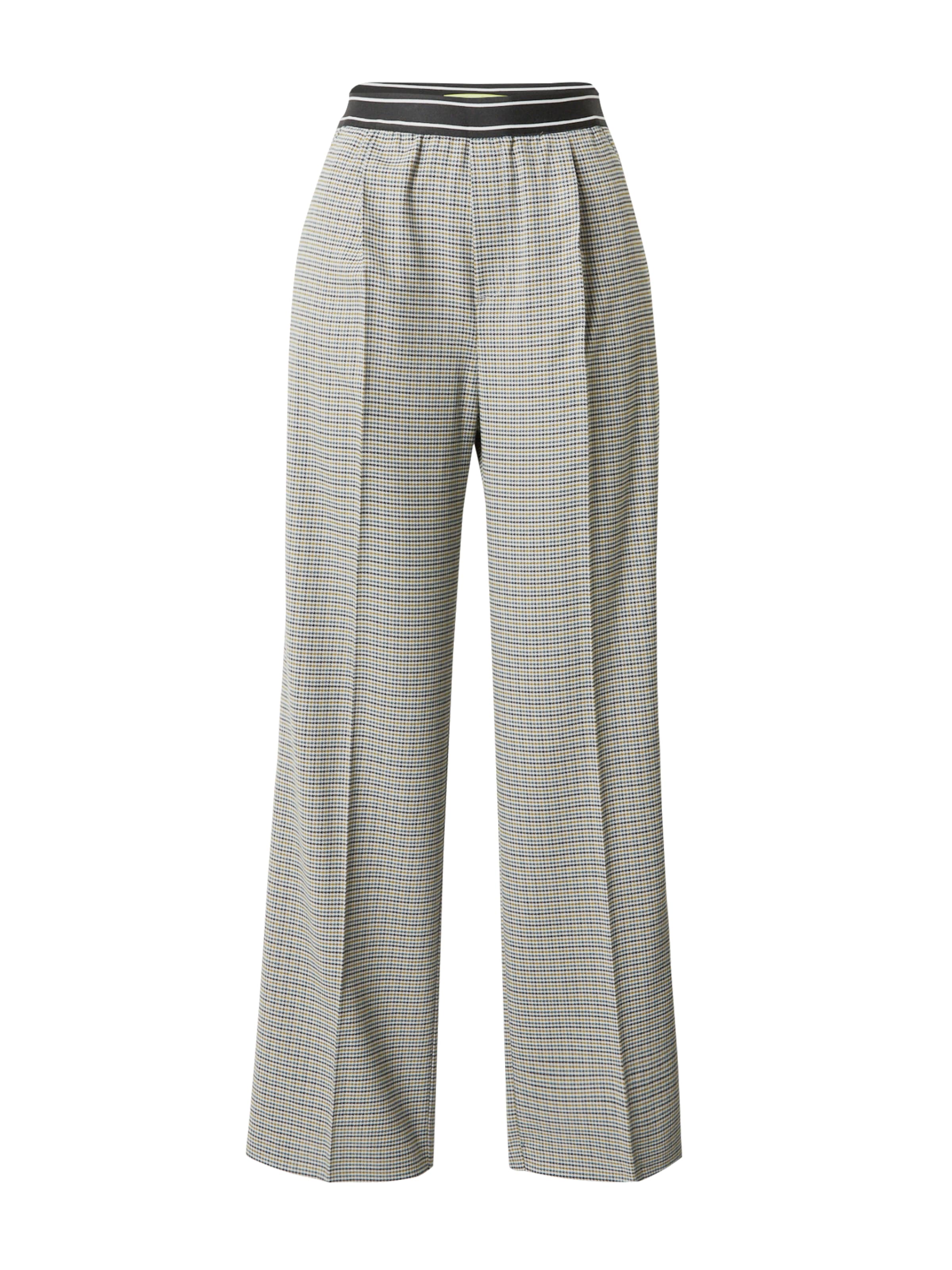 QS Bő szár Ráncos nadrág - bézs: elől