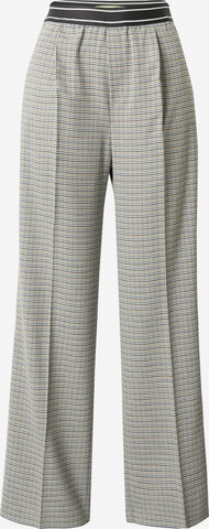 Wide leg Pantaloni con piega frontale di QS in beige: frontale