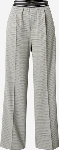 Wide Leg Pantalon à plis QS en beige : devant