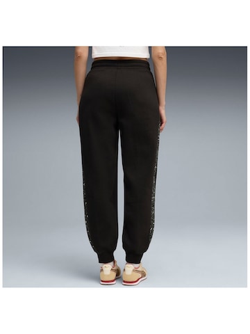 PUMA Regular Sportbroek 'Puma Ess Graphic Animal Comfort High-waist Sweatpants' in Zwart