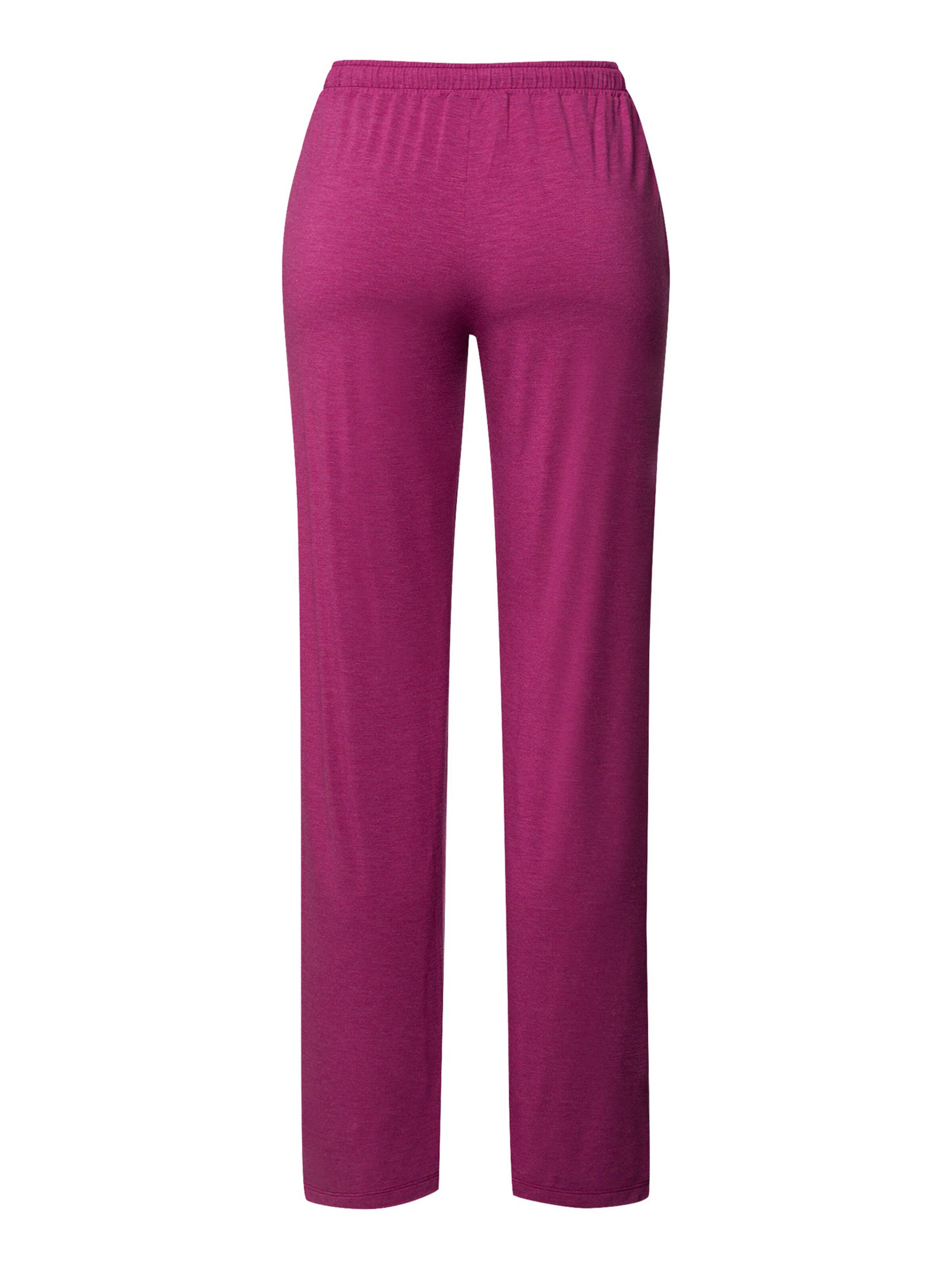 Hanro Pyjamahose ' Natural Elegance ' in Rot