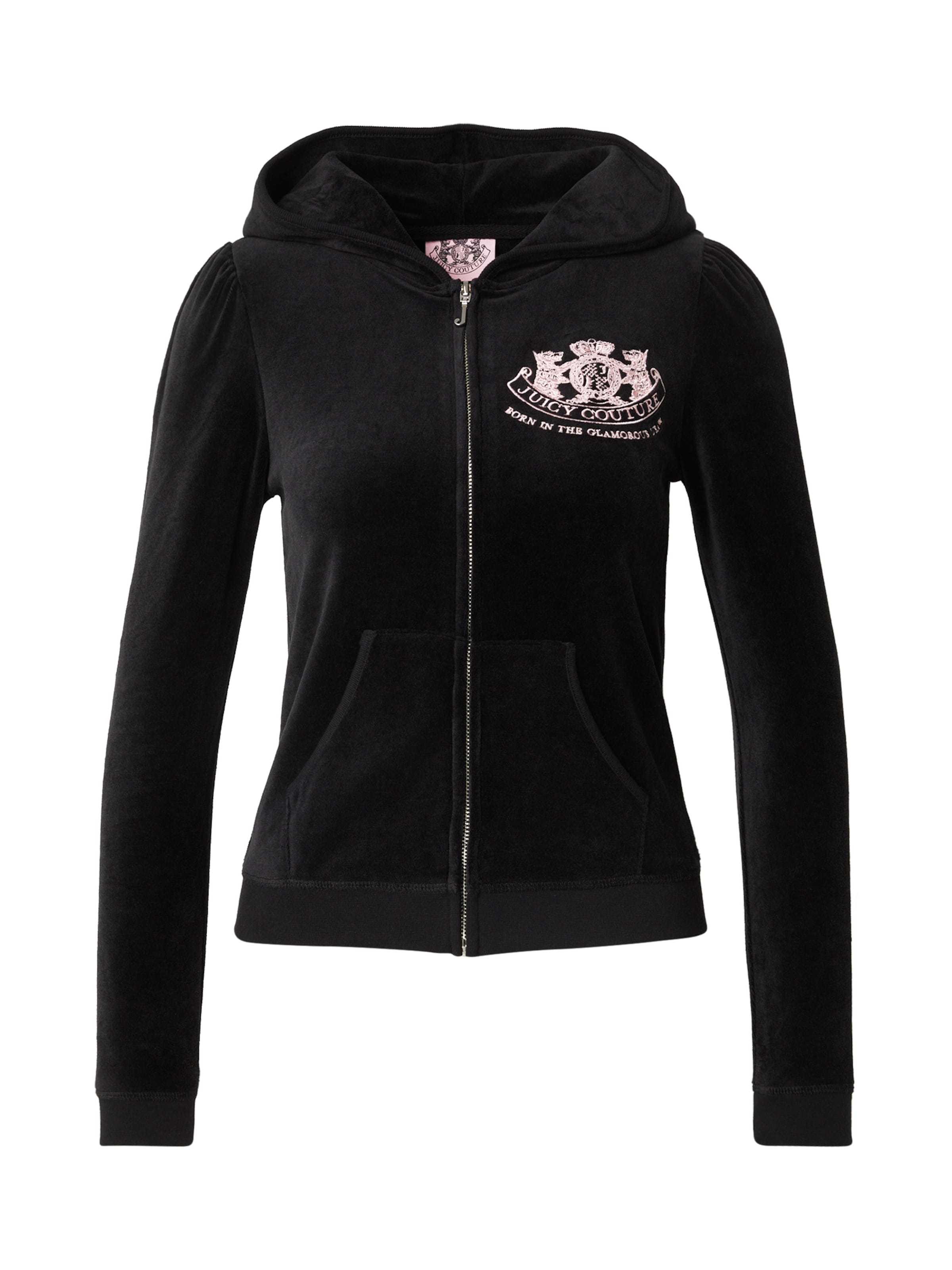 Giacca di felpa 'HERITAGE ROBYN' di Juicy Couture in nero: frontale