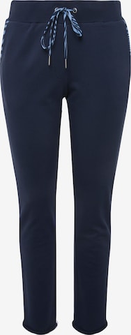 Ulla Popken Regular Broek in Blauw: voorkant