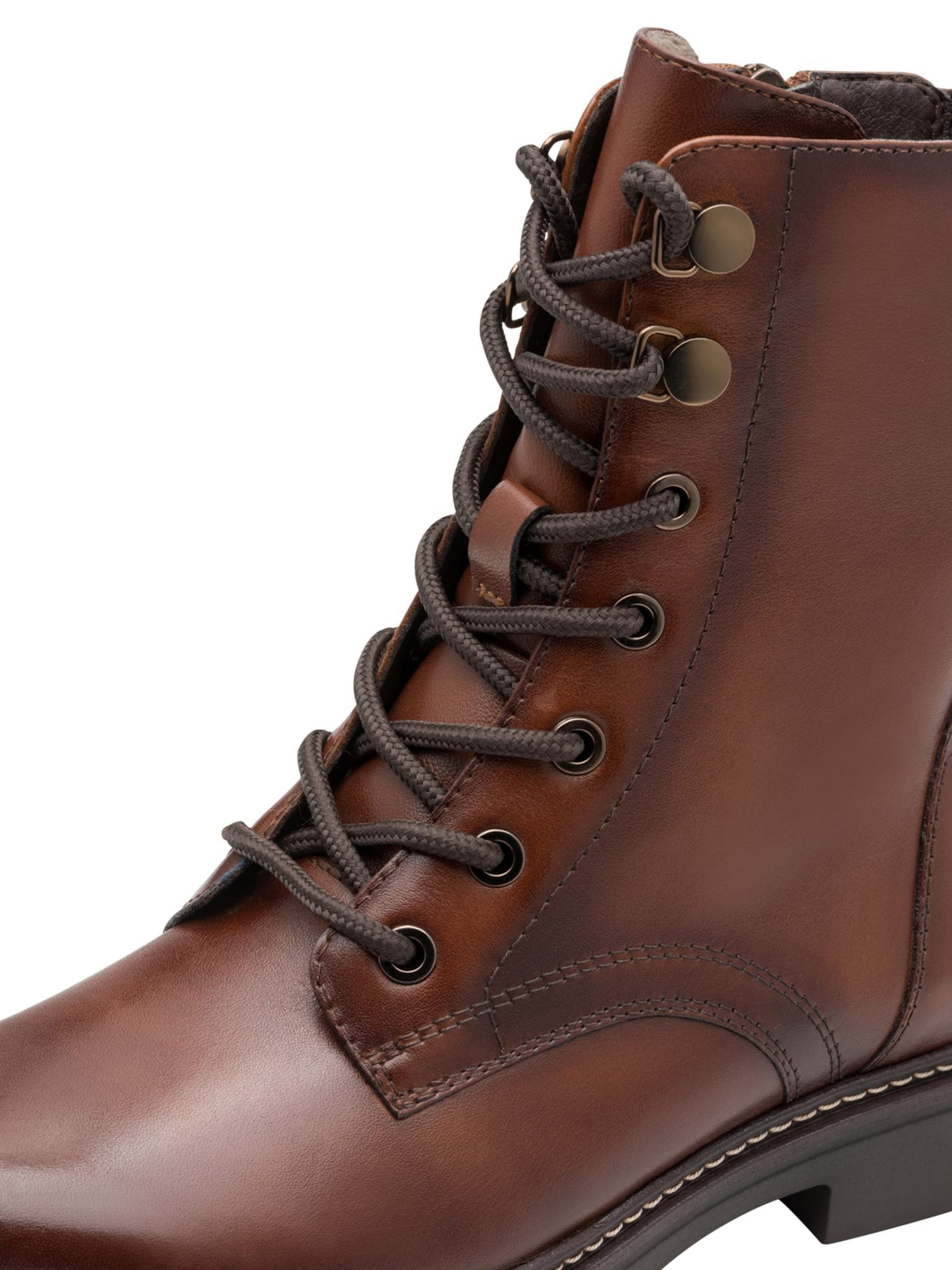 Tamaris Lace-up bootie in Brown