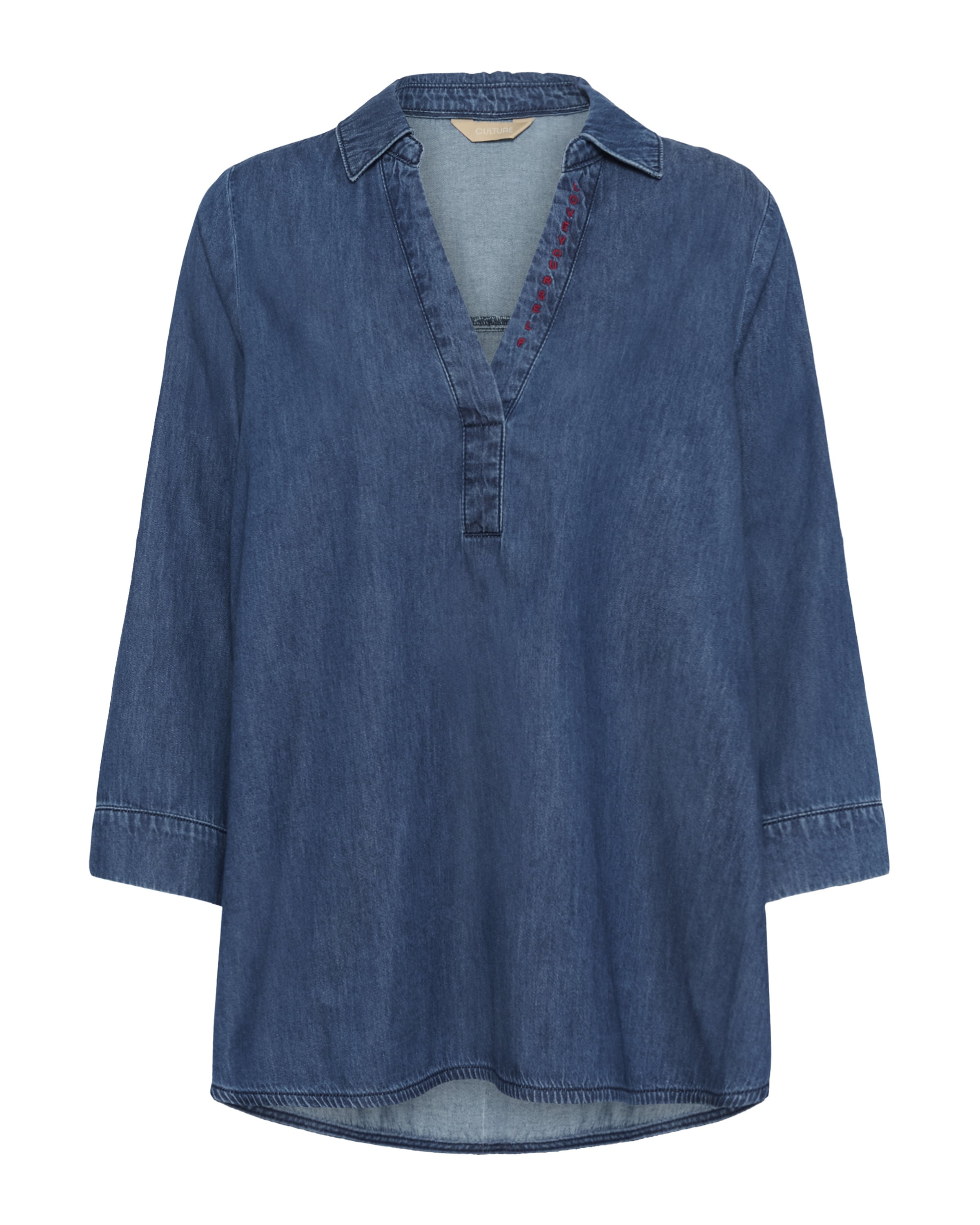 CULTURE Blouse 'CUMaxy Arpa' in Blauw: voorkant