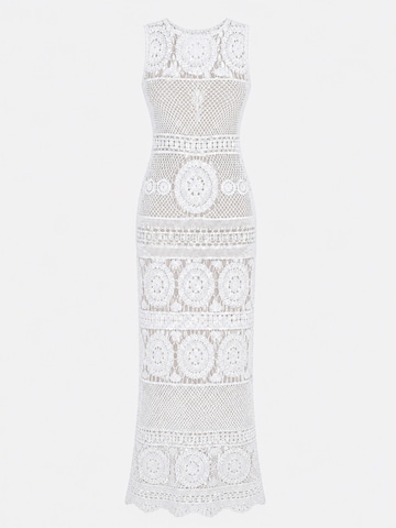 Miss June Dress 'Robe Longue Angel' in White: front