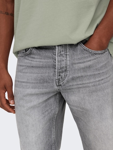 Only & Sons Regular Jeans 'Edge' in Grau