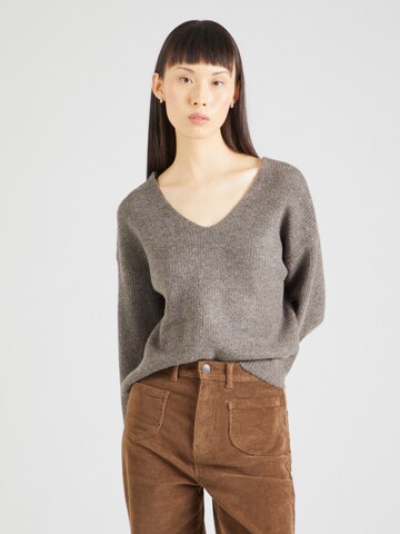 Pull-over 'PCNUNA' PIECES en marron : devant