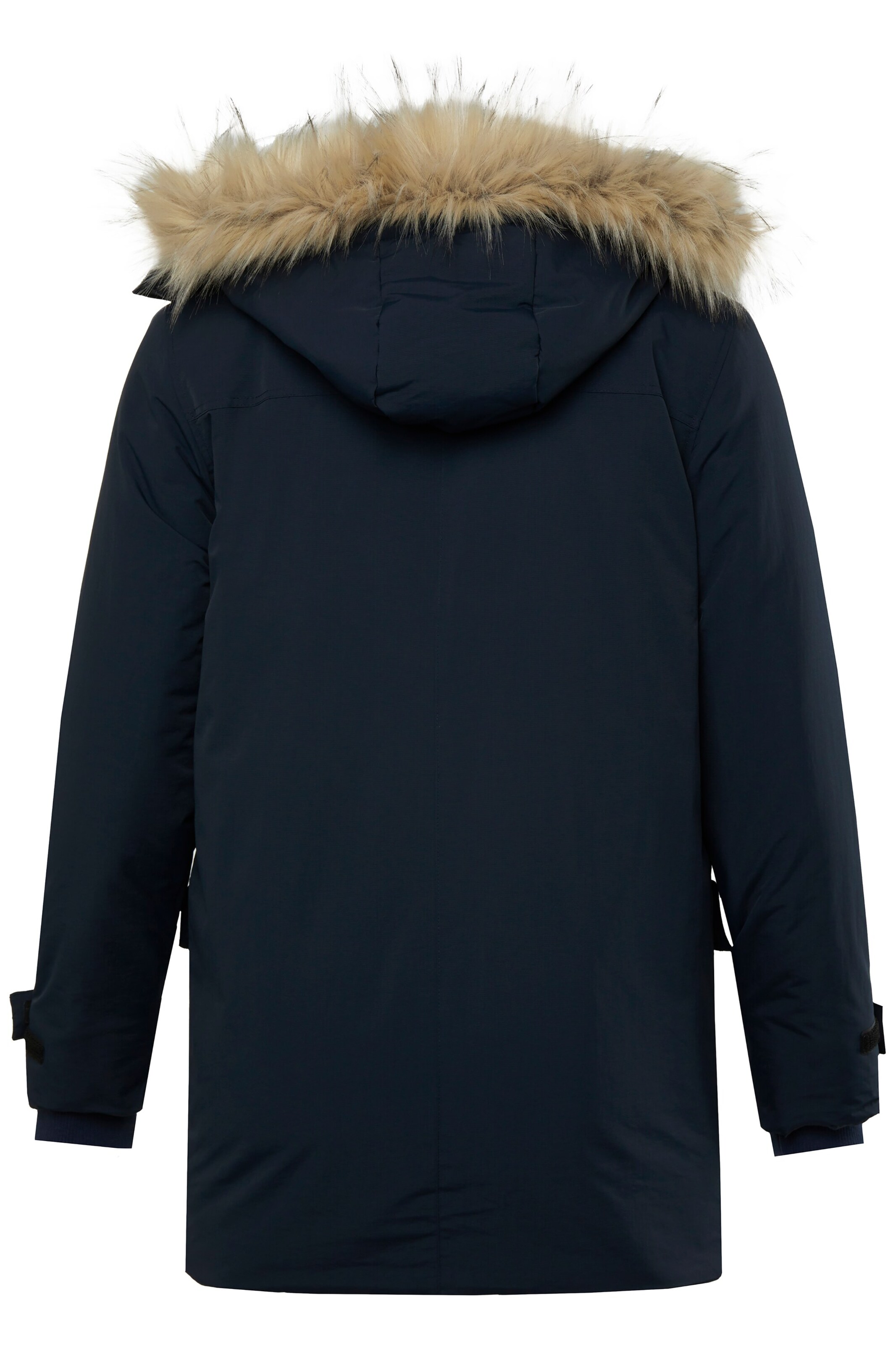 Men Plus Parka in Blau