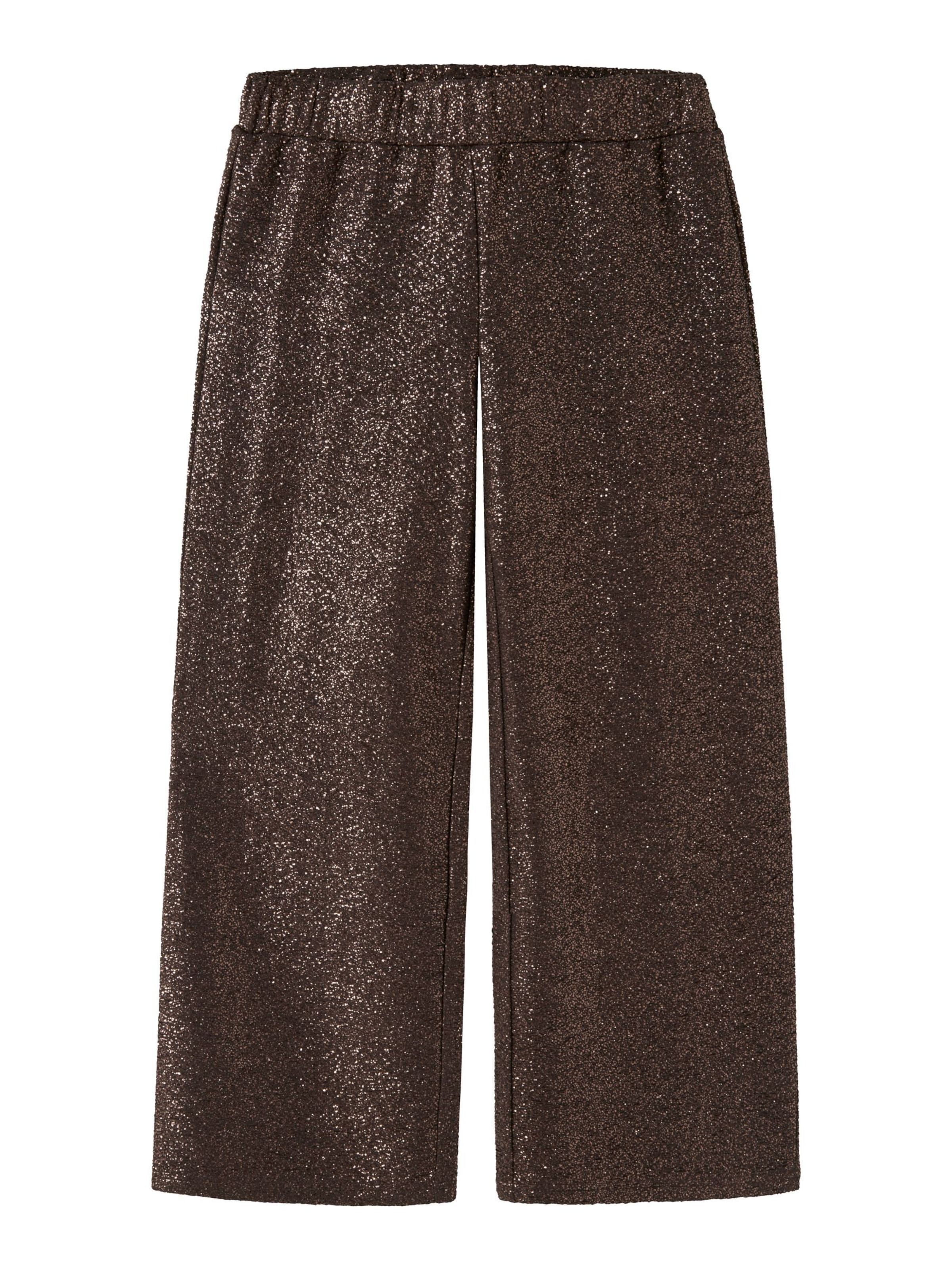 NAME IT Wide leg Broek in Bruin: voorkant