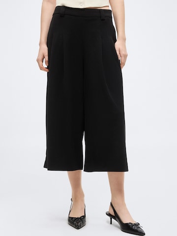 MSCH COPENHAGEN Wide Leg Hose in Schwarz: Vorderseite
