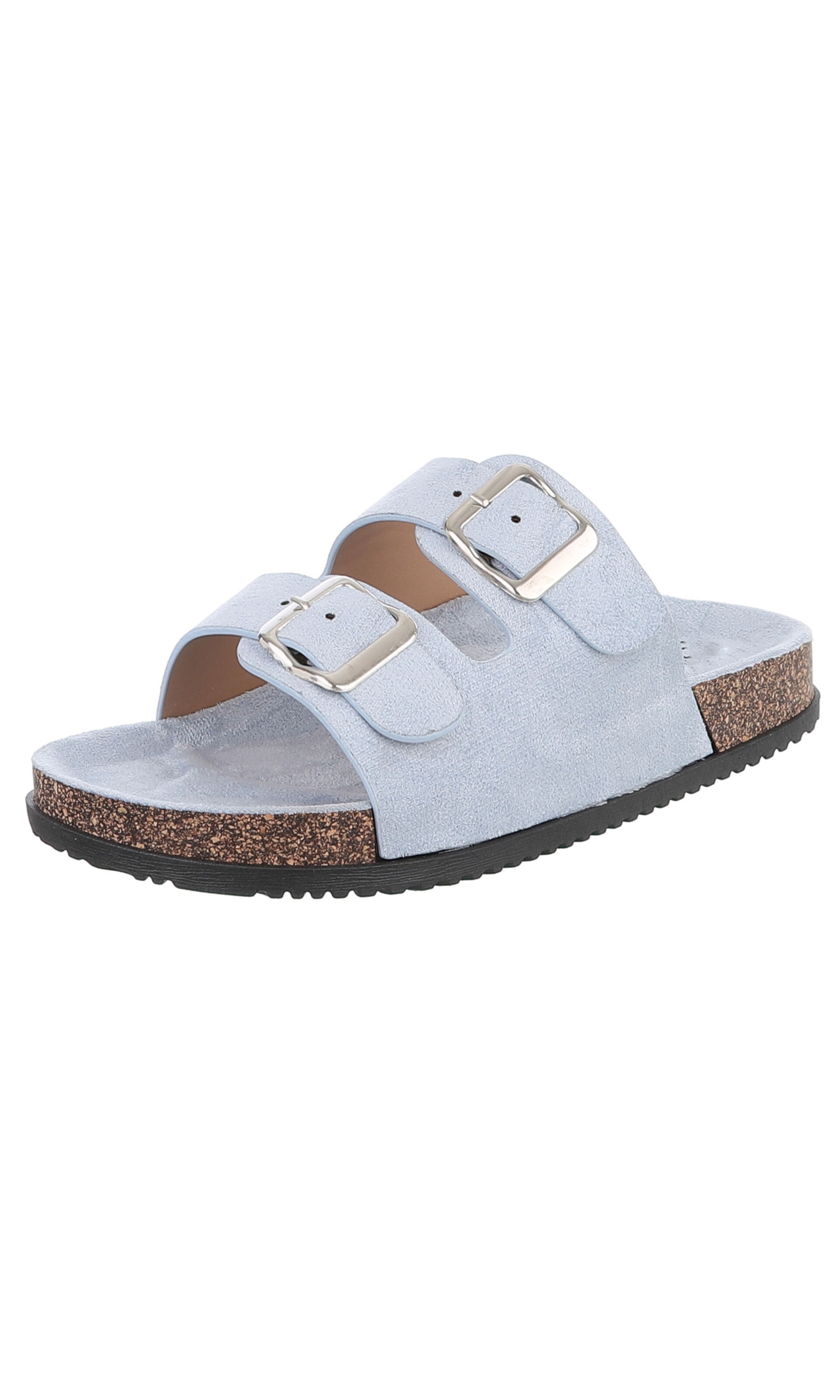 Ital-Design Mules in Blue: front