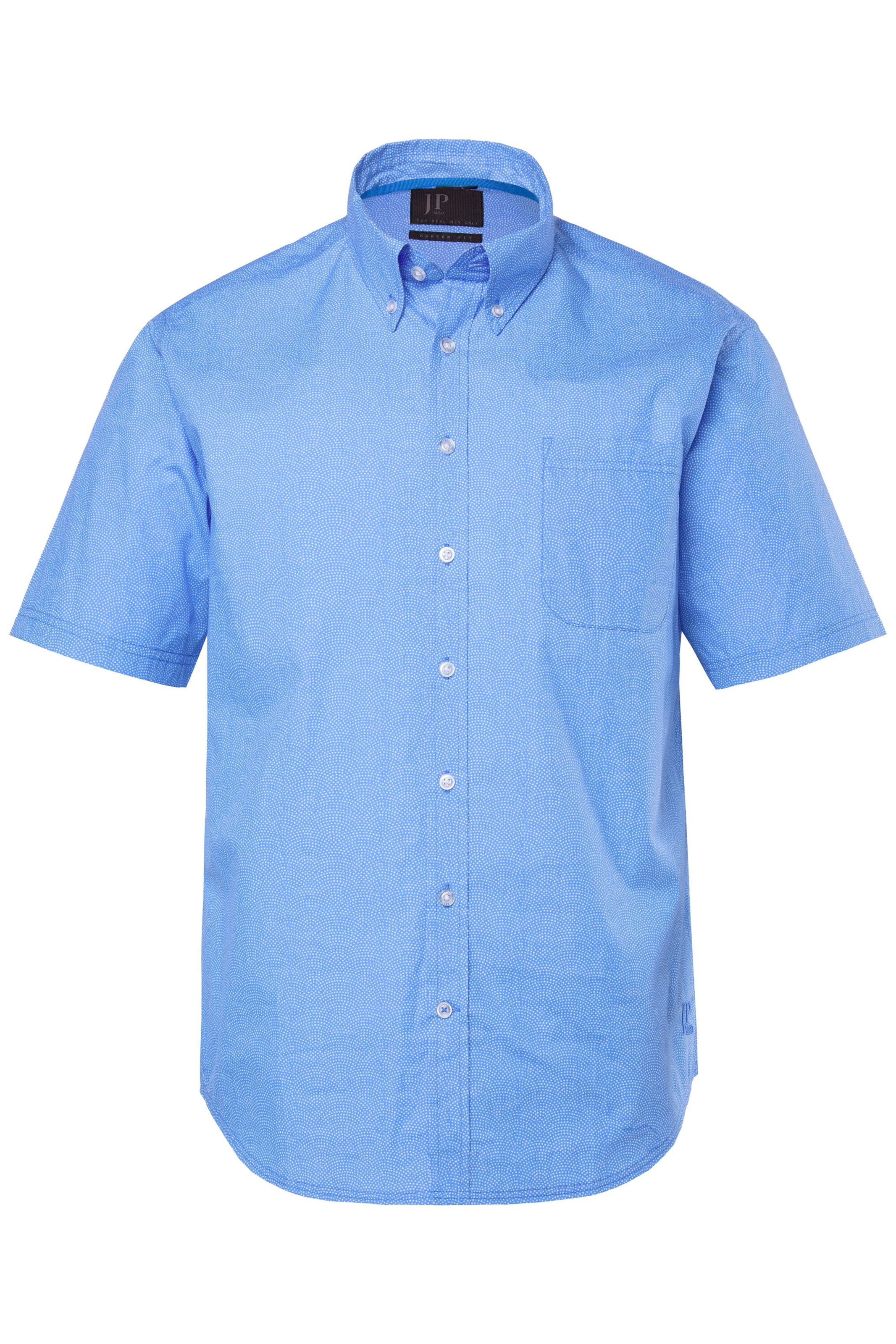 JP1880 Slim fit Overhemd in Blauw: voorkant
