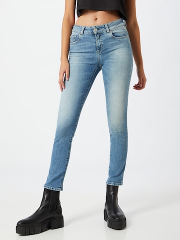 REPLAY Skinny Jeans 'Faaby' in Blauw: voorkant