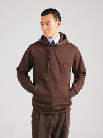 SELECTED Mikina 'SLHDAN' – hnědá: přední strana