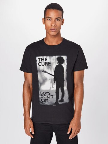 AMPLIFIED Regular fit Тениска 'THE CURE BOYS DONT CRY' в сиво: отпред