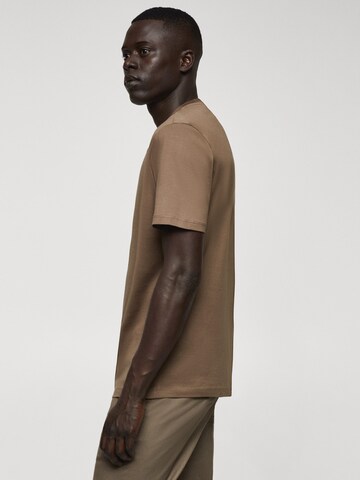 T-Shirt 'BELLOW' MANGO MAN en marron