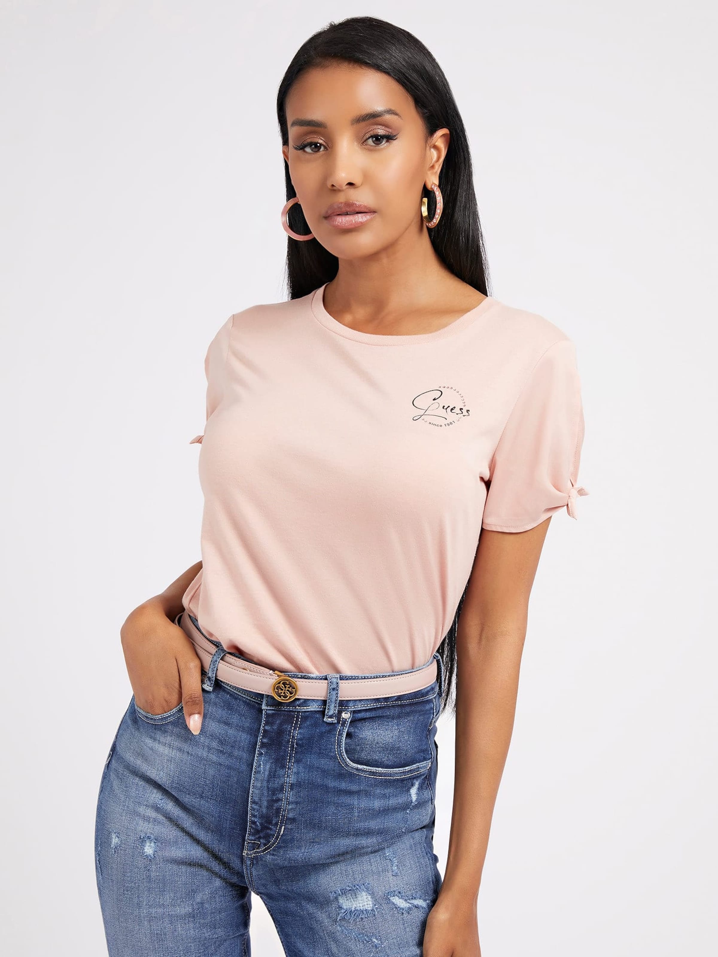 Frauen Shirts & Tops GUESS T-Shirt in Rosa - JN89713