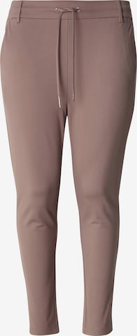 ONLY Carmakoma Trousers 'CARGOLDTRASH CLASSIC' in Brown: front