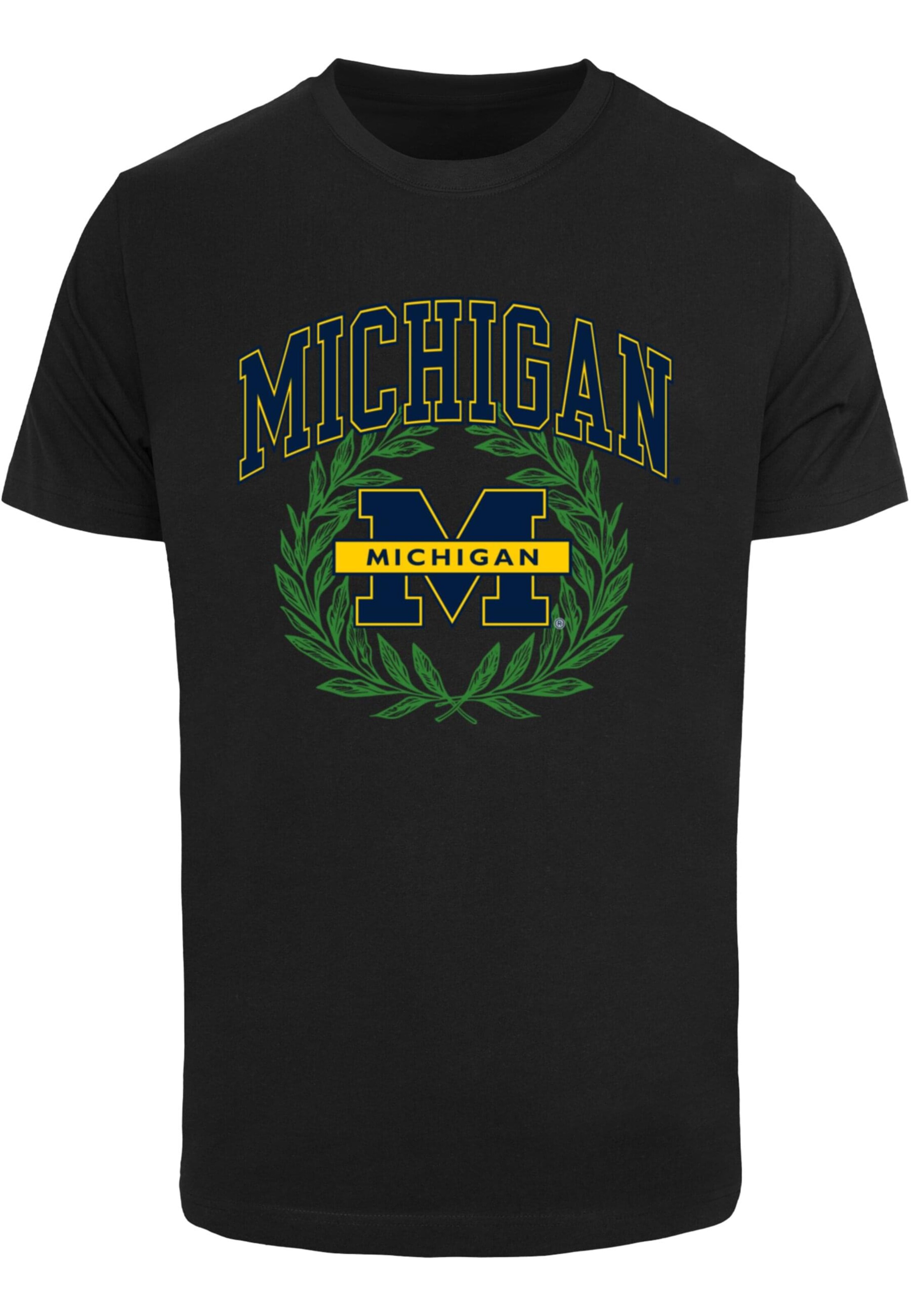 T-Shirt 'Michigan University - Michigan' Merchcode en noir : devant