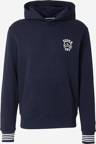 Felpa 'Athletic Club' di Superdry in blu: frontale