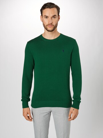 Coupe regular Pull-over Polo Ralph Lauren en vert : devant