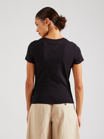 Tommy Jeans T-Shirt 'Essential' in Schwarz