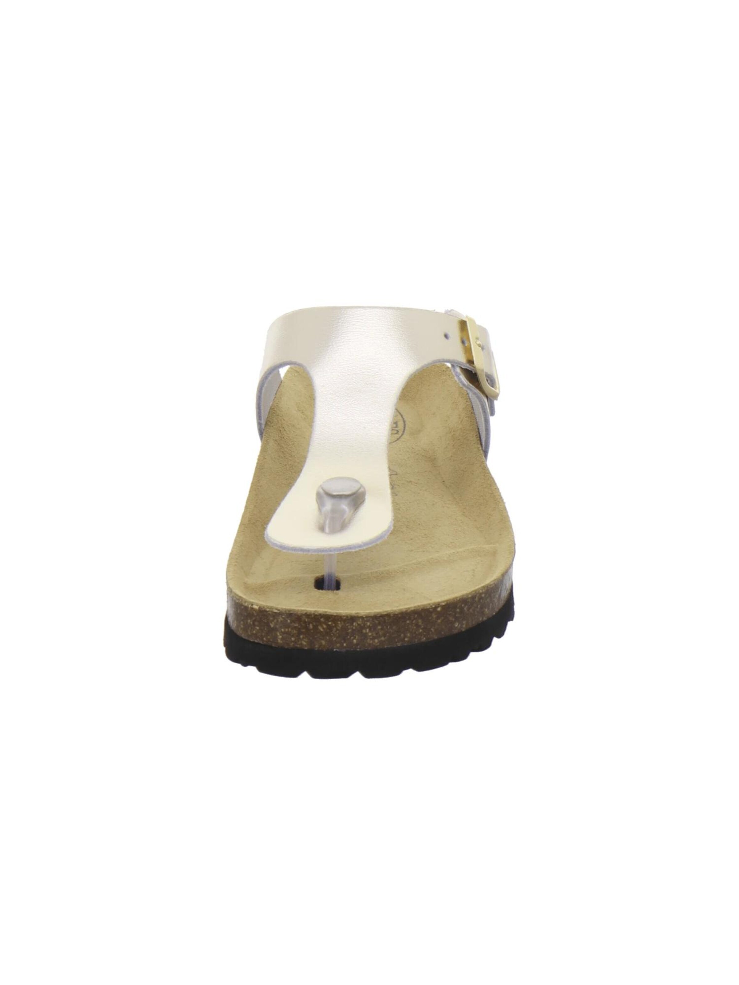Sandales 'Zehensteg Sandalen Damen gold' AFS-Schuhe en or
