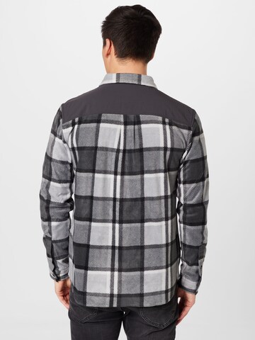 QUIKSILVER Regular fit Athletic Button Up Shirt 'North Seas' in Grey