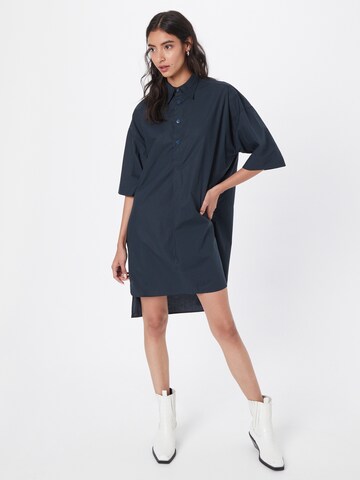 Robe-chemise G-Star RAW en bleu : devant