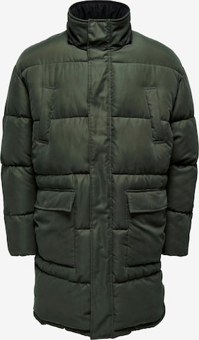 Only & Sons - Abrigo de invierno 'Felix' en verde: frente