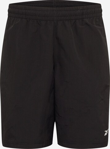 Pantalon de sport Reebok en noir : devant