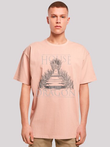 F4NT4STIC Shirt 'House Of The Dragon Throne' in Pink: front